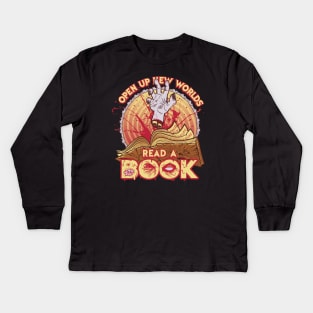 Read a Damn'd Book Kids Long Sleeve T-Shirt